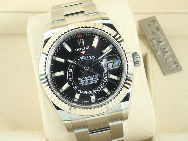 ロレックス スカイドゥエラー Ref.326934 ブラック文字盤 未使用 sky-dweller-10 オイスターブレスレット