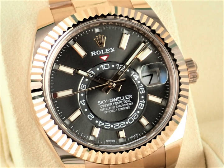 ロレックス スカイドゥエラー Ref.326935 ダークロジウム文字盤 未使用 sky-dweller-14 オイスターブレスレット