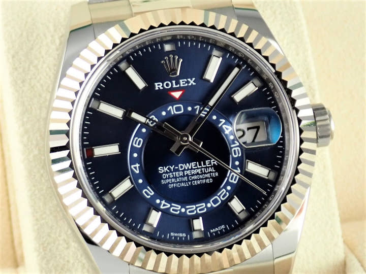 ロレックス スカイドゥエラー Ref.326934 ブルー文字盤 未使用 sky-dweller-15 オイスターブレスレット