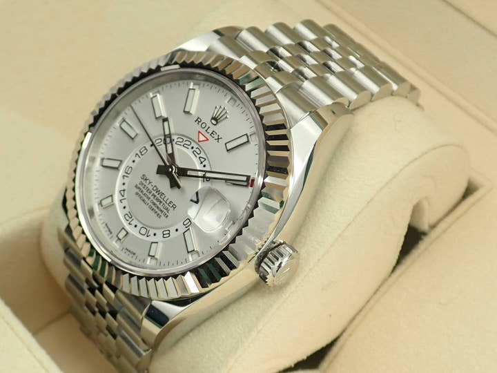 ロレックス スカイドゥエラー Ref.326934 ステンレススチール/ホワイトゴールド ホワイト文字盤 ジュビリーブレスレット 未使用 SKUHA045