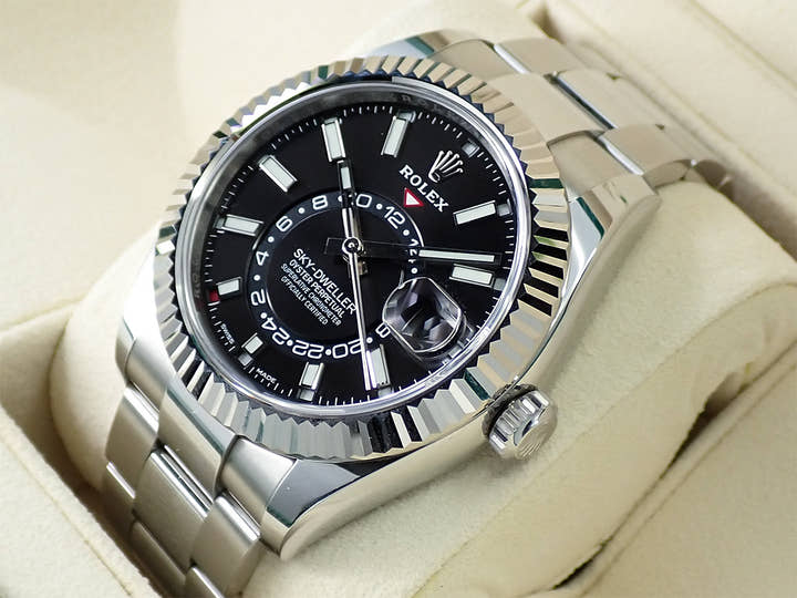 ロレックス スカイドゥエラー Ref.326934 ステンレススチール/ホワイトゴールド ブラック文字盤 オイスターブレスレット