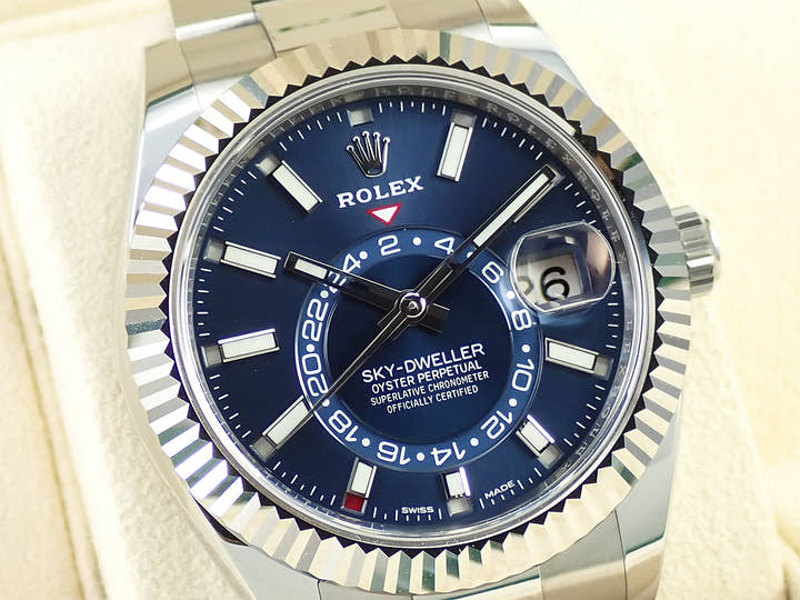 ロレックス スカイドゥエラー Ref.326934 ステンレススチール/ホワイトゴールド ブルー文字盤 オイスターブレスレット