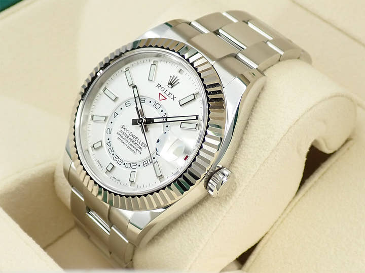 ロレックス スカイドゥエラー Ref.326934 ステンレススチール/ホワイトゴールド ホワイト文字盤 オイスターブレスレット