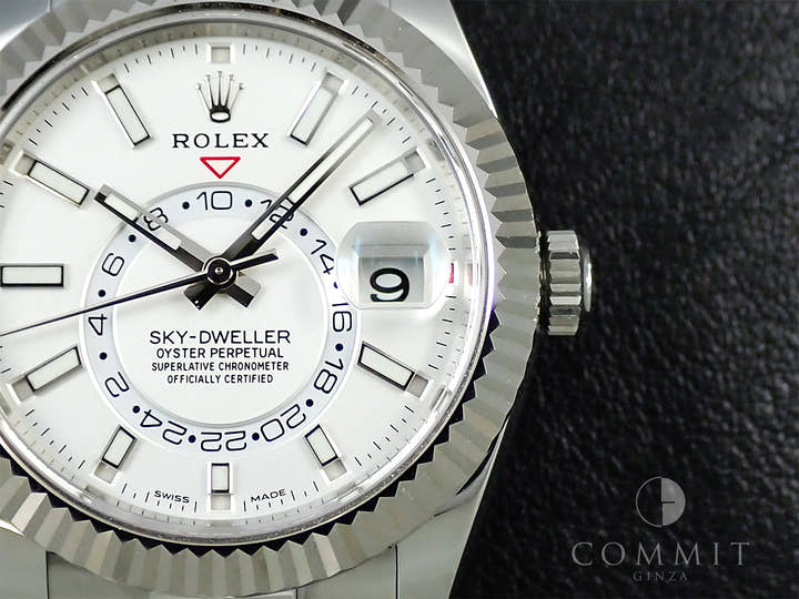 ロレックス スカイドゥエラー Ref.326934 ステンレススチール/ホワイトゴールド ホワイト文字盤 オイスターブレスレット