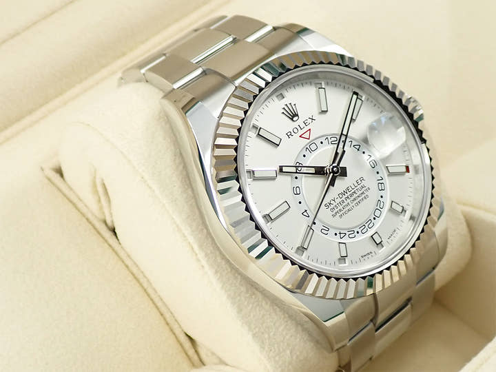 ロレックス スカイドゥエラー Ref.326934 ステンレススチール/ホワイトゴールド ホワイト文字盤 オイスターブレスレット