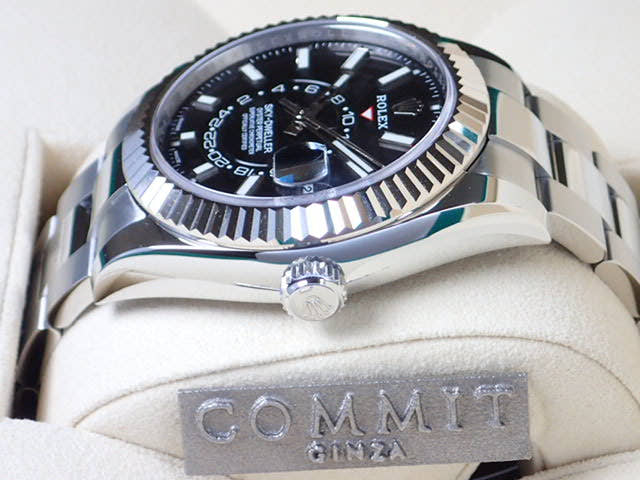 ロレックス スカイドゥエラー Ref.326934 ブラック文字盤 未使用 sky-dweller オイスターブレスレット
