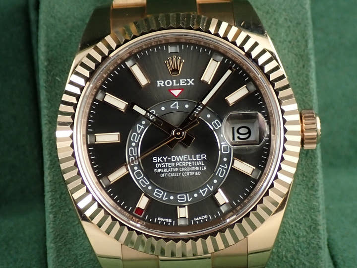 ロレックス スカイドゥエラー Ref.326935 エバーローズゴールド スレート文字盤 オイスターブレスレット