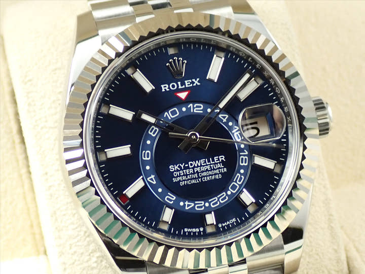 ロレックス スカイドゥエラー Ref.336934 ステンレススチール/ホワイトゴールド ブルー文字盤 ジュビリーブレスレット 未使用 M01588J0
