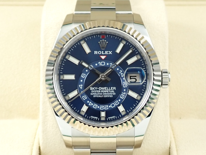 ロレックス スカイドゥエラー Ref.326934 ステンレススチール/ホワイトゴールド ブルー文字盤 オイスターブレスレット