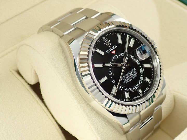 ロレックス スカイドゥエラー Ref.326934 ステンレススチール/ホワイトゴールド ブラック文字盤 オイスターブレスレット