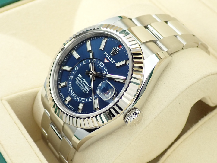 ロレックス スカイドゥエラー Ref.326934 ステンレススチール/ホワイトゴールド ブルー文字盤 オイスターブレスレット