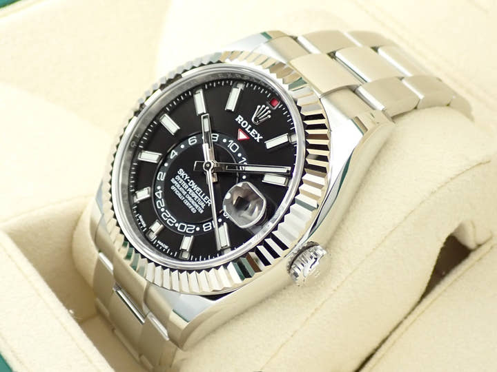 ロレックス スカイドゥエラー Ref.326934 ステンレススチール/ホワイトゴールド ブラック文字盤 オイスターブレスレット