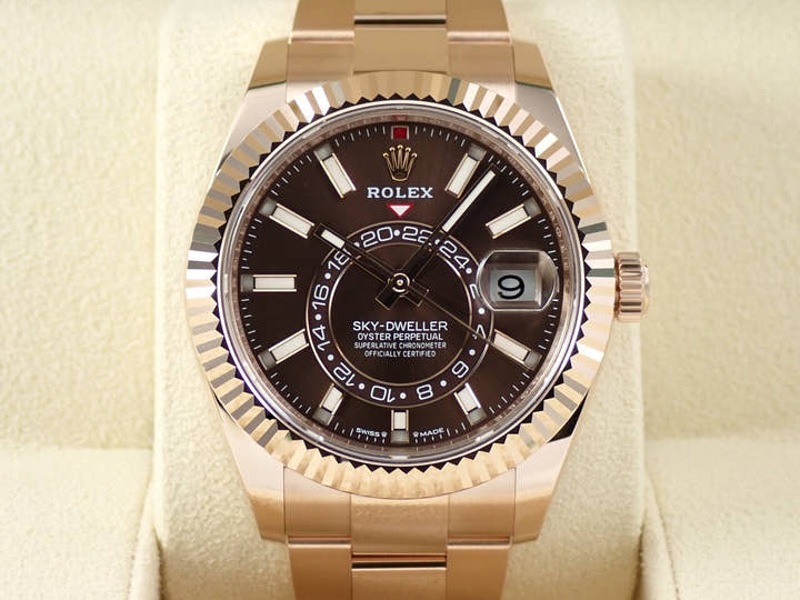 ロレックス スカイドゥエラー Ref.336935 エバーローズゴールド チョコレート文字盤 オイスターブレスレット