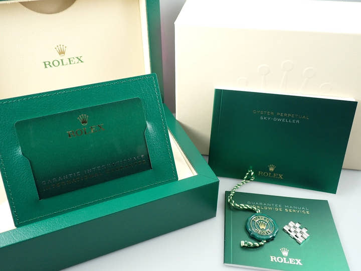 ロレックス スカイドゥエラー Ref.326934 ステンレススチール/ホワイトゴールド ブルー文字盤 ジュビリーブレスレット 中古 K8623904