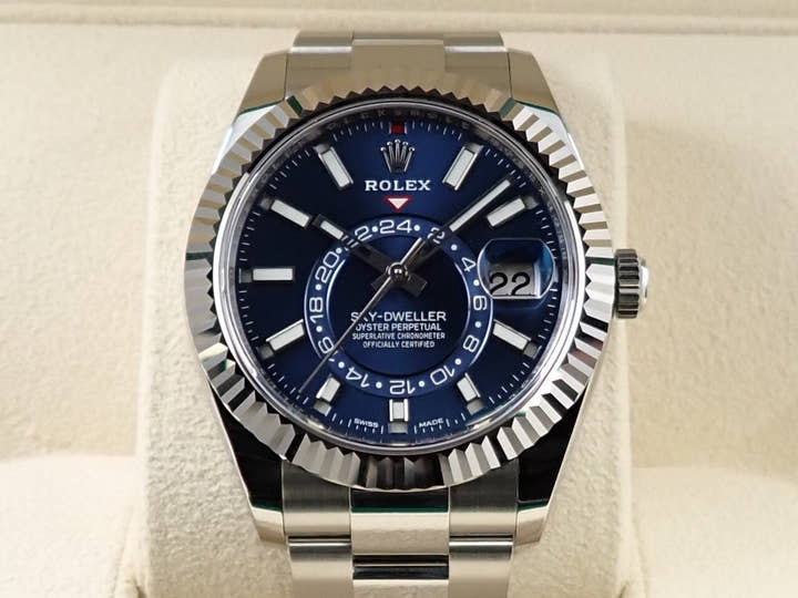 ロレックス スカイドゥエラー Ref.326934 ステンレススチール/ホワイトゴールド ブルー文字盤 オイスターブレスレット