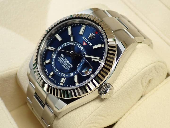 ロレックス スカイドゥエラー Ref.326934 ステンレススチール/ホワイトゴールド ブルー文字盤 オイスターブレスレット