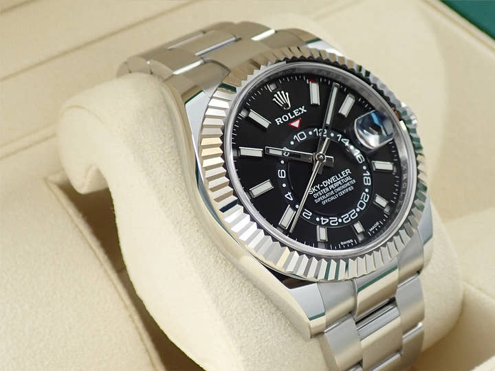 ロレックス スカイドゥエラー Ref.326934 ステンレススチール/ホワイトゴールド ブラック文字盤 オイスターブレスレット