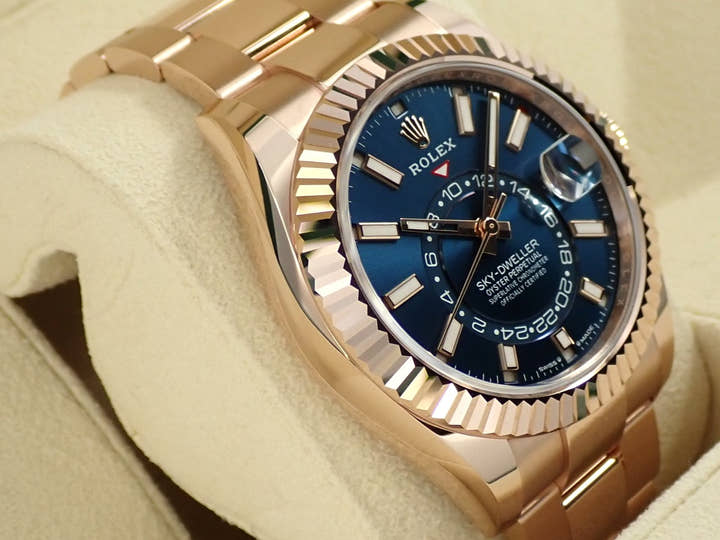 ロレックス スカイドゥエラー Ref.336935 エバーローズゴールド ブルーグリーン文字盤 オイスターブレスレット
