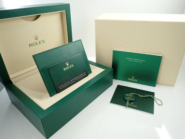 ロレックス スカイドゥエラー Ref.336935 エバーローズゴールド ブルーグリーン文字盤 オイスターブレスレット