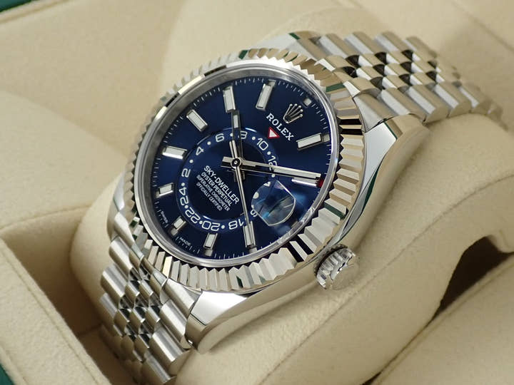 ロレックス スカイドゥエラー Ref.326934 ステンレススチール/ホワイトゴールド ブルー文字盤 ジュビリーブレスレット 未使用 HP1S47J1