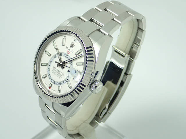ロレックス スカイドゥエラー Ref.326934 ホワイト文字盤 中古 sky-dweller-12 オイスターブレスレット