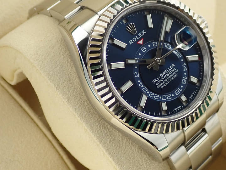 ロレックス スカイドゥエラー Ref.326934 ステンレススチール/ホワイトゴールド ブルー文字盤 オイスターブレスレット