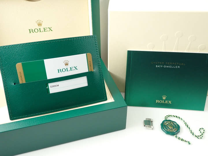 ロレックス スカイドゥエラー Ref.326934 ステンレススチール/ホワイトゴールド ブルー文字盤 オイスターブレスレット