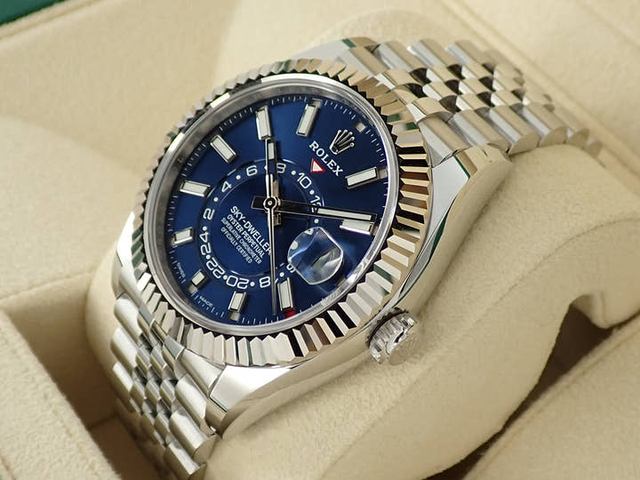 ロレックス スカイドゥエラー Ref.326934 ステンレススチール/ホワイトゴールド ブルー文字盤 ジュビリーブレスレット 未使用 5Y02Z817