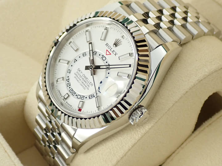 ロレックス スカイドゥエラー Ref.336934 ステンレススチール/ホワイトゴールド ホワイト文字盤 ジュビリーブレスレット 未使用 TVMTSC81