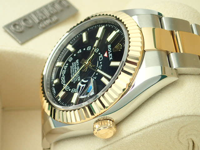 ロレックス スカイドゥエラー Ref.326933 ブラック文字盤 未使用 sky-dweller-5 オイスターブレスレット