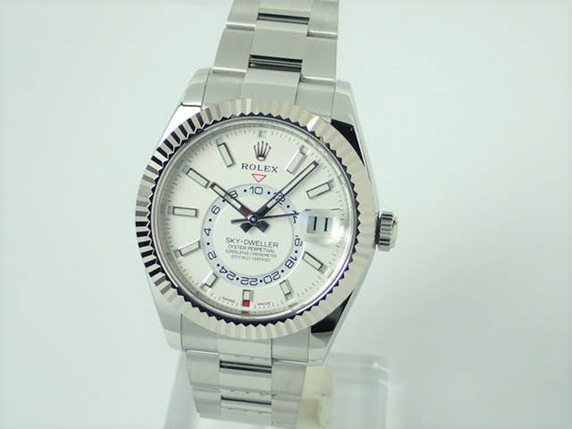 ロレックス スカイドゥエラー Ref.326934 ホワイト文字盤 中古 sky-dweller-12 オイスターブレスレット