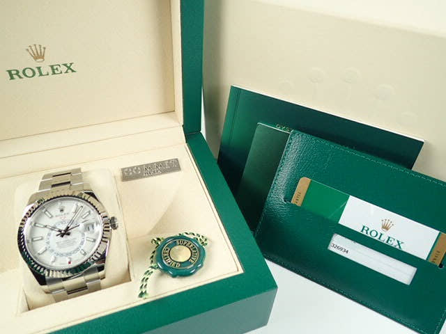 ロレックス スカイドゥエラー Ref.326934 ホワイト文字盤 中古 sky-dweller-12 オイスターブレスレット