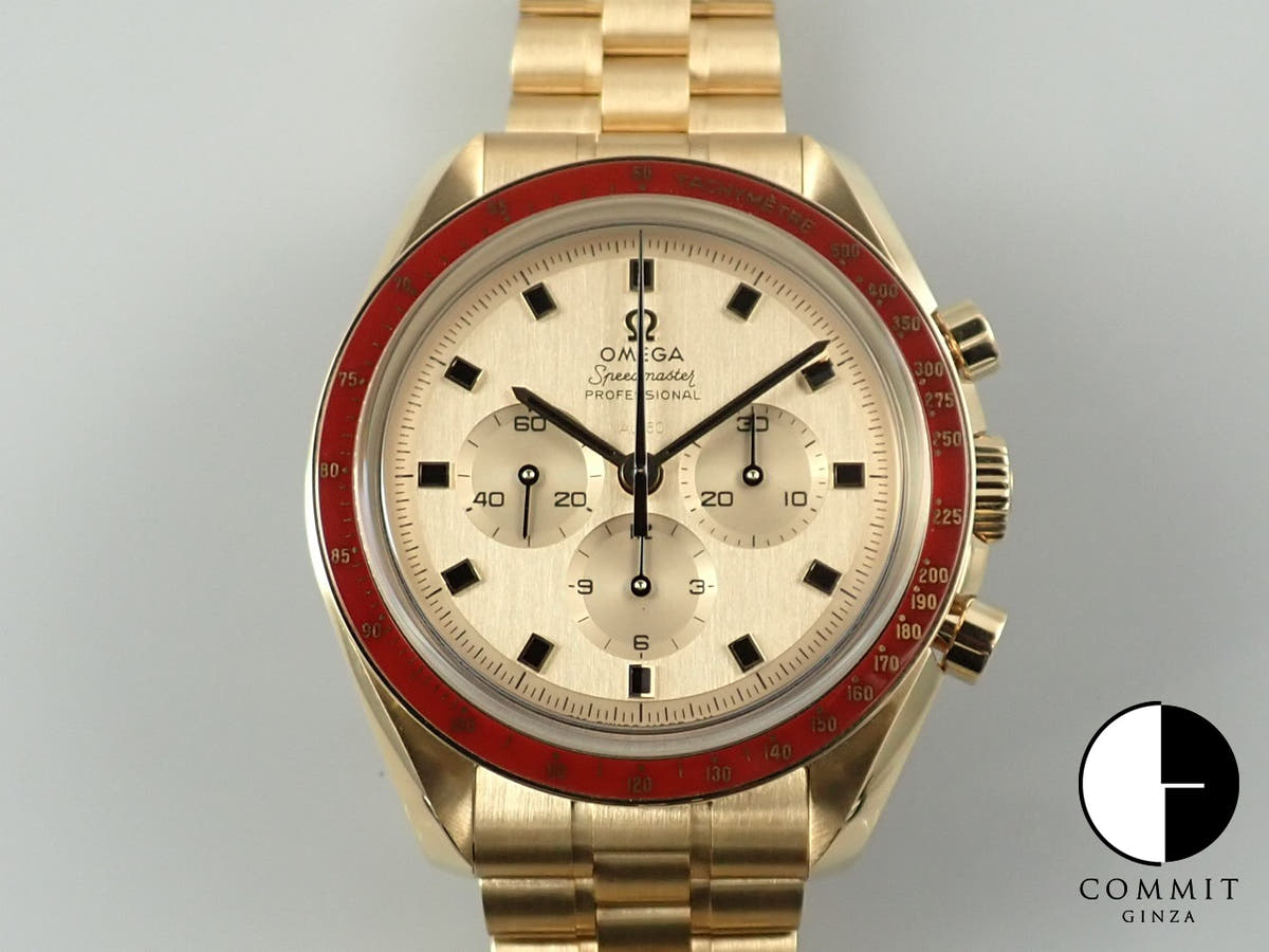 Omega Speedmaster Co-Axial Master Chronometer Chronograph Apollo 11 50th Anniversary Ref.310.60.42.50.99.001 Yellow Dial Excellent Condition 6096Y142
