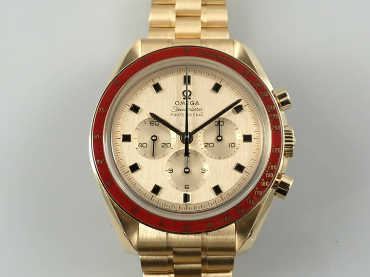 Omega Speedmaster Co-Axial Master Chronometer Chronograph Apollo 11 50th Anniversary Ref.310.60.42.50.99.001 Yellow Dial Excellent Condition 6096Y142