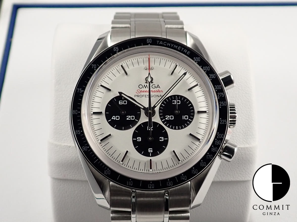 オメガ スピードマスター クロノグラフ 42mm 東京2020 リミテッド エディション Ref.522.30.42.30.04.001 シルバー文字盤 未使用 FK5F71KV