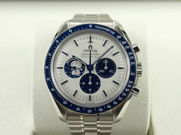 オメガ スピードマスター シルバースヌーピーアワード アポロ13号 50周年記念 Ref.310.32.42.50.02.001 シルバー文字盤 極美品 MK5H07JT