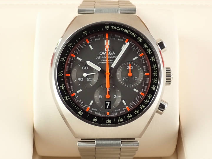 オメガ スピードマスター MARK I I コーアクシャル クロノメーター クロノグラフ Ref.327.10.43.50.06.001 グレー文字盤 中古 T031C793