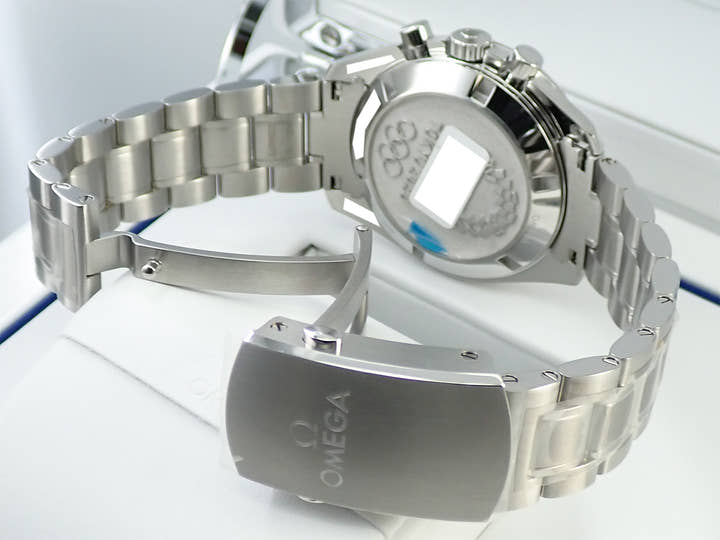 オメガ スピードマスター 記念モデル クロノグラフ 42MM Ref.522.30.42.30.03.001 ブルー文字盤 未使用 633LTTXS