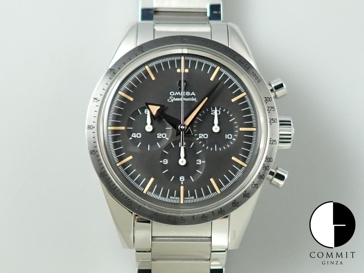 オメガ スピードマスター '57 クロノグラフ 38.6MM Ref.311.10.39.30.01.001 ブラック文字盤 中古 49Y5CLKA