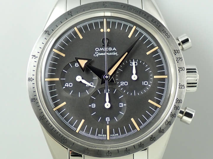 オメガ スピードマスター '57 クロノグラフ 38.6MM Ref.311.10.39.30.01.001 ブラック文字盤 中古 49Y5CLKA