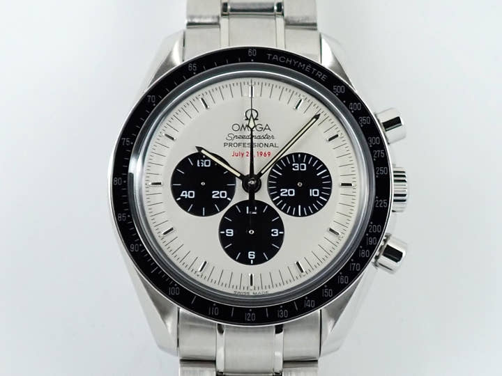オメガ スピードマスター プロフェッショナル アポロ11号 35周年記念 Ref.3569.31.00 シルバー文字盤 美品 H7433W30