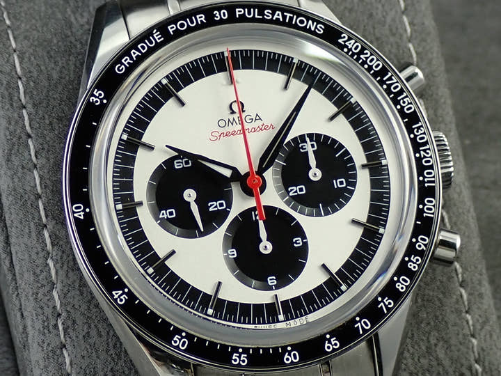 オメガ スピードマスター クロノグラフ CK2998 Ref.311.32.40.30.02.001 ホワイト文字盤 美品 5RFMWYVT