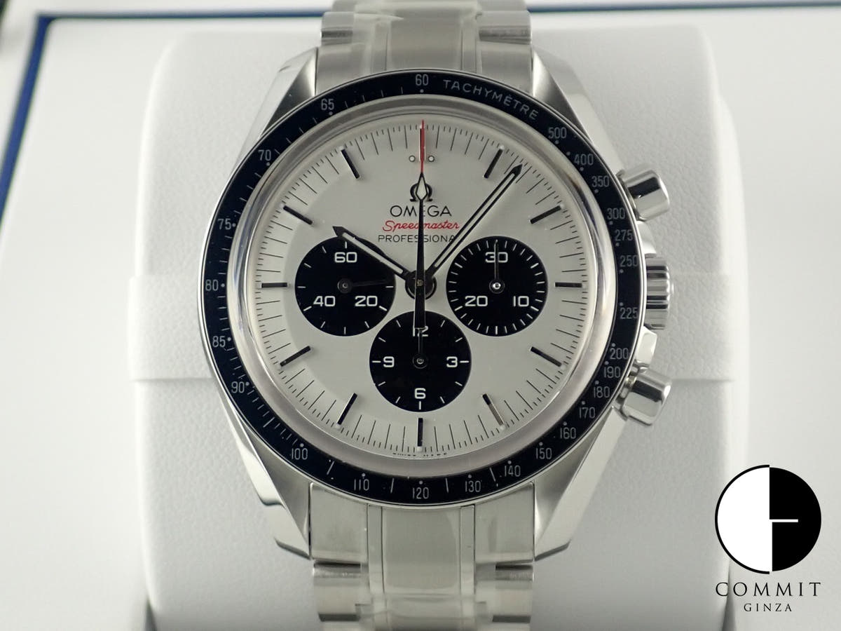 オメガ スピードマスター 記念モデル クロノグラフ 42MM 東京2020リミテッドエディション Ref.522.30.42.30.04.001 シルバー文字盤 未使用 K3370883