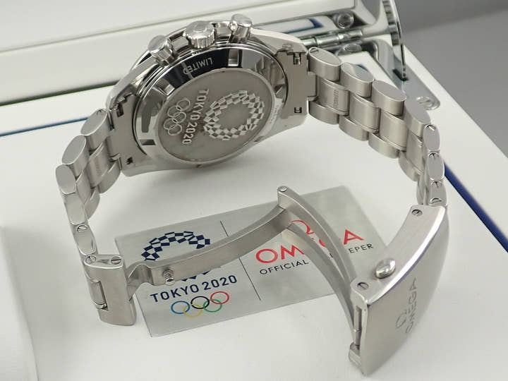 オメガ スピードマスター 記念モデル クロノグラフ 42MM Ref.522.30.42.30.03.001 ブルー文字盤 美品 0Z858911