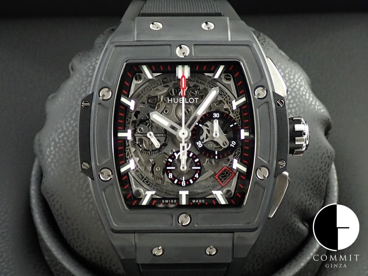 ウブロ スピリット オブ ビッグ・バン ブラックマジック Ref.641.CI.0173.RX スケルトン文字盤 美品 48070T40