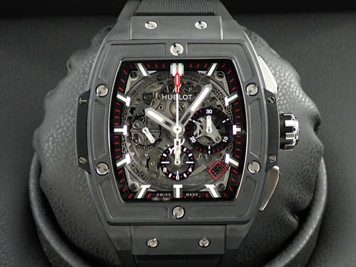 ウブロ スピリット オブ ビッグ・バン ブラックマジック Ref.641.CI.0173.RX スケルトン文字盤 美品 48070T40