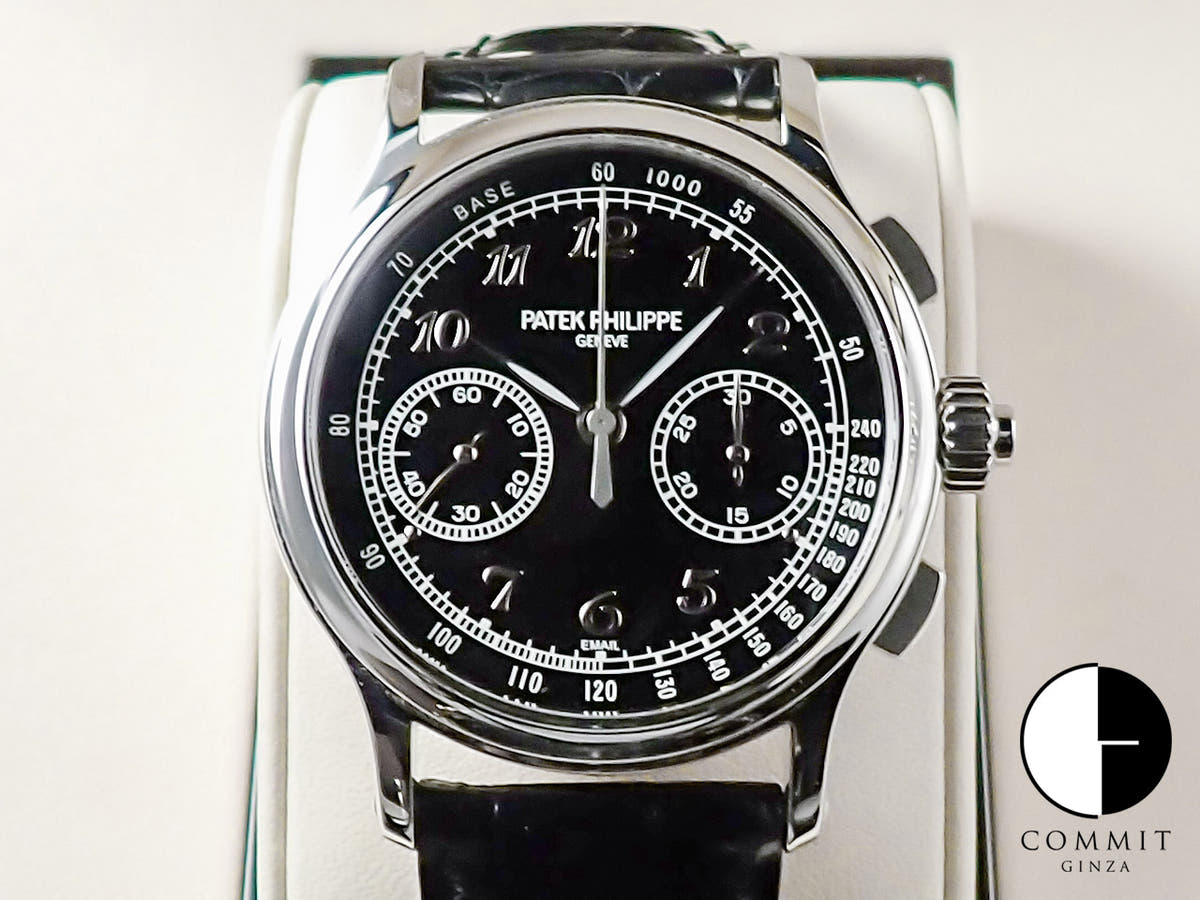 パテックフィリップ スプリットセコンド クロノグラフ Ref.5370P-001 プラチナ ブラック エナメル文字盤