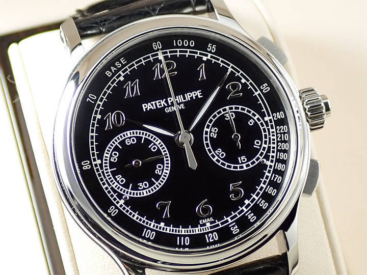 パテックフィリップ スプリットセコンド クロノグラフ Ref.5370P-001 プラチナ ブラック エナメル文字盤