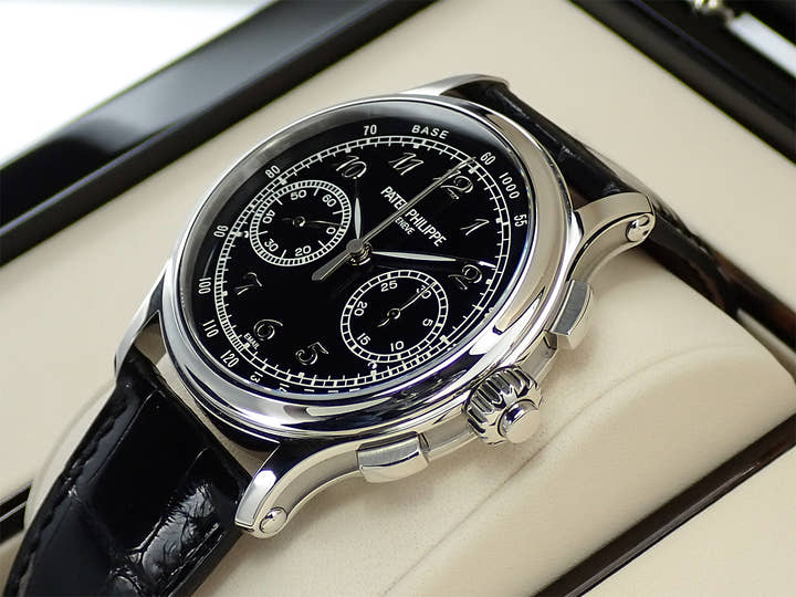 パテックフィリップ スプリットセコンド クロノグラフ Ref.5370P-001 プラチナ ブラック エナメル文字盤