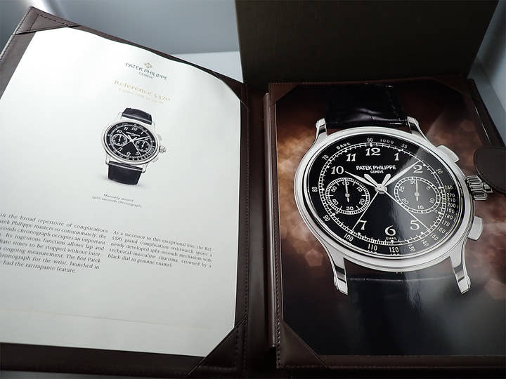パテックフィリップ スプリットセコンド クロノグラフ Ref.5370P-001 プラチナ ブラック エナメル文字盤